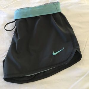 Gray Nike Dri-Fit Shorts with Built-in Spandex
